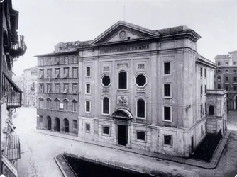 Facciata della vecchia sinagoga di Livorno